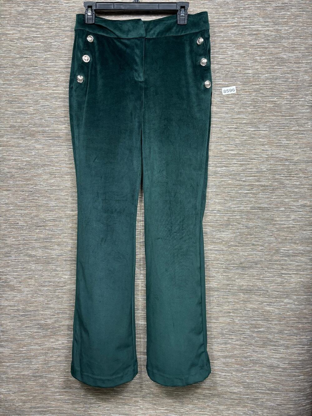 Anthropologie Maison d’ Amélie Wide Leg Pants Size 4 Green Velvet Sailor Soft